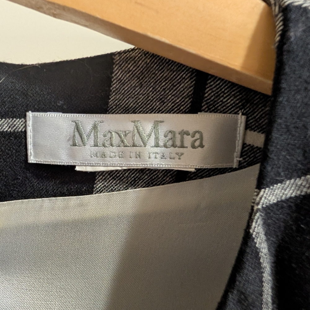 MaxMara Plaid Sleeveless Sheath Dress size S - Picture 9 of 9